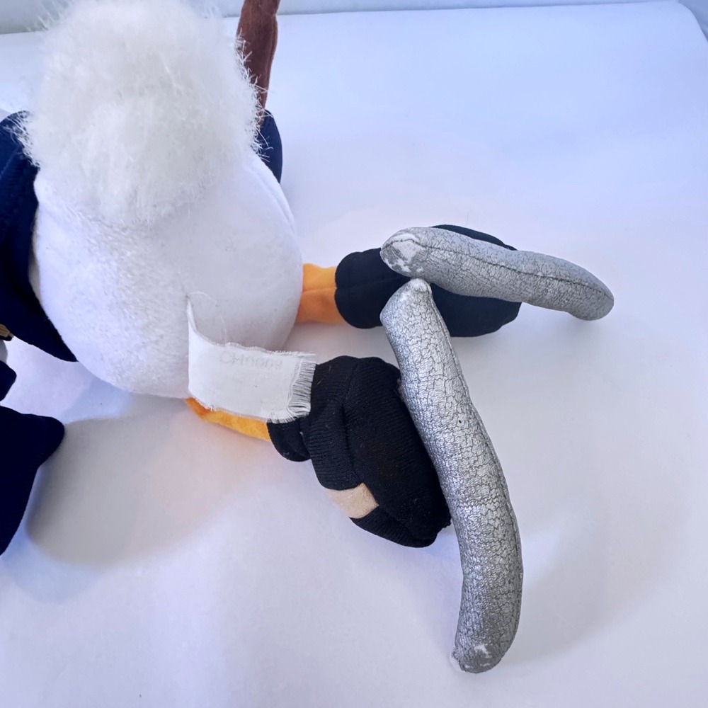 Disney Donald Duck Ice Hockey Plush 57 Blue Jersey Helmet Skates 10" Toy - Picture 6 of 8